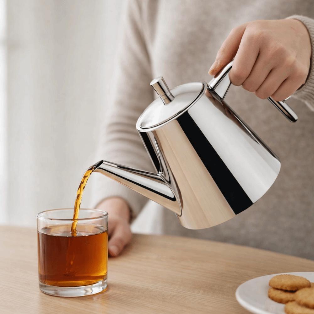with Filter Tea Kettle Large Capacity Flower Tea Pot Stainless Steel Long Spout Teapot  Stove