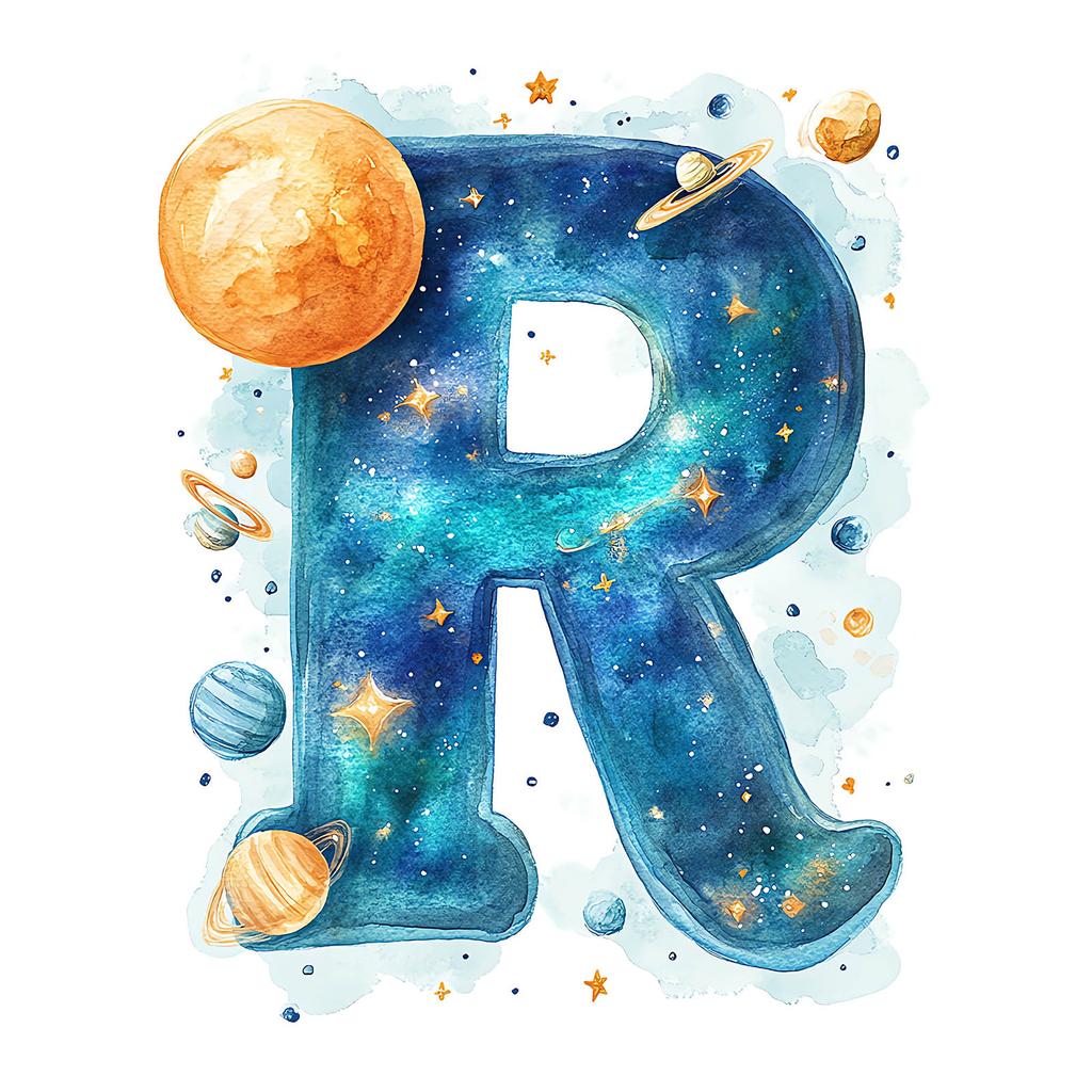 Plakat "R" W Planetarnym Świecie Plakat "R" W Planetarnym Świecie, 70X100 Cm, Bez Ramy, Papier Matowy 230 Gsm