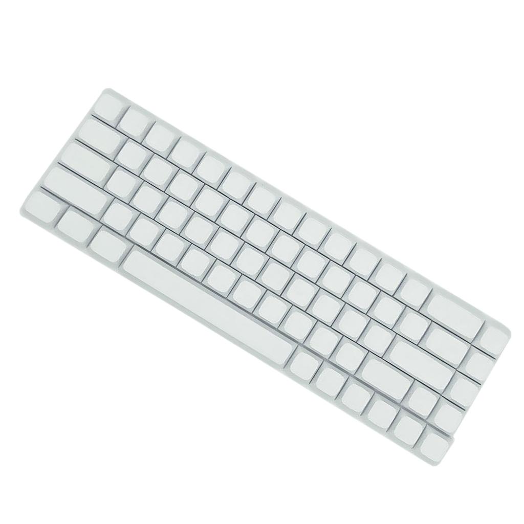 PBT Keycaps 68Keys Minimalist White Blank Keycap Dye Subbed Keycap For AK680 RK68 DK68 Layouts Keyboards