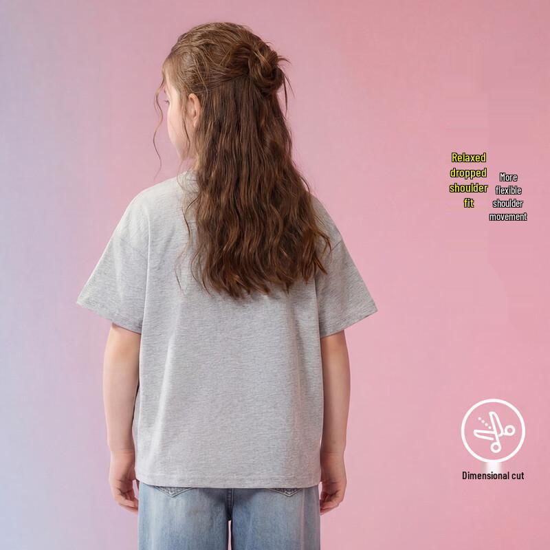 ASK JUNIOR Kids' 2026 Summer Breathable Short Sleeve T-Shirt