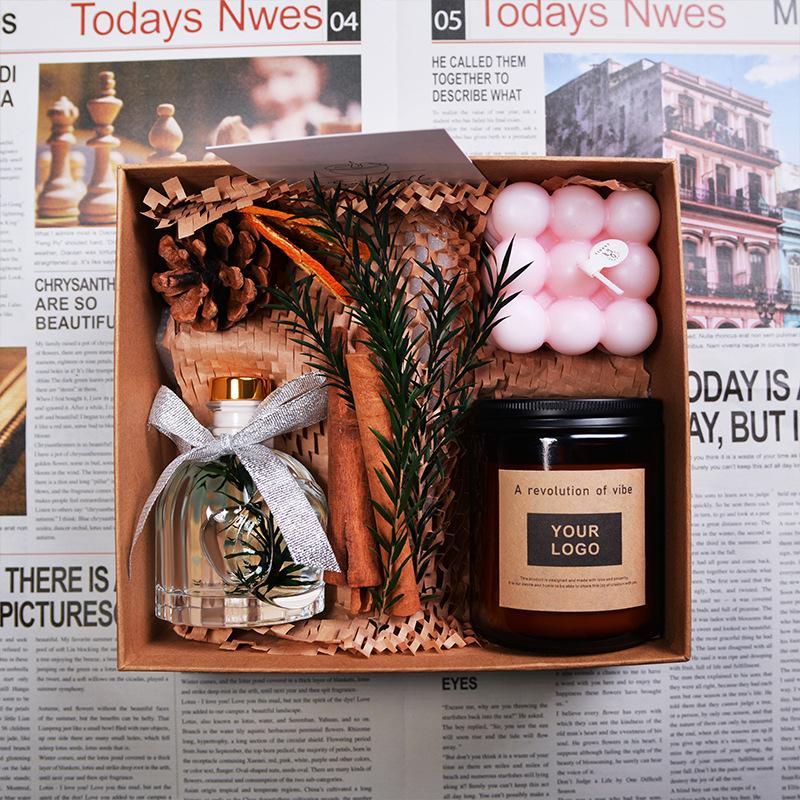 

Neutral Packaging Aromatherapy Scented Candle Fragrance Bedroom Home Soy-free Wax Fragrance Set