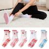 Cotton Pilates Socks Breathable Cherry Embroidery Socks New Yoga Socks