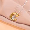 Moon And Star Rabbit Zodiac 925 Sterling Silver Clavicle Chain Pendant Necklaces