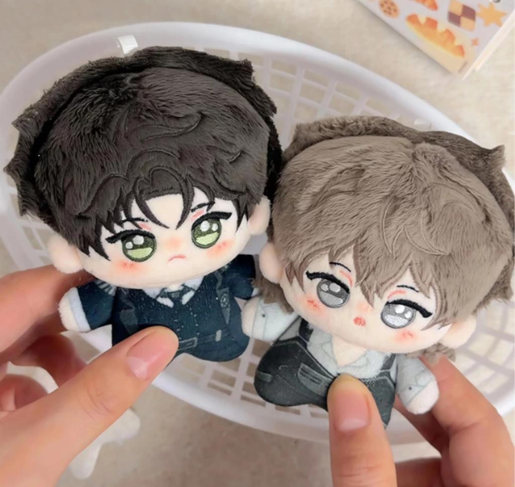 In Stock Game Anime The Little Mushroom Character An Zhe Lu Feng Stuffed Plush Toy Figure Keychain Doll Pendant Birthday Gift
