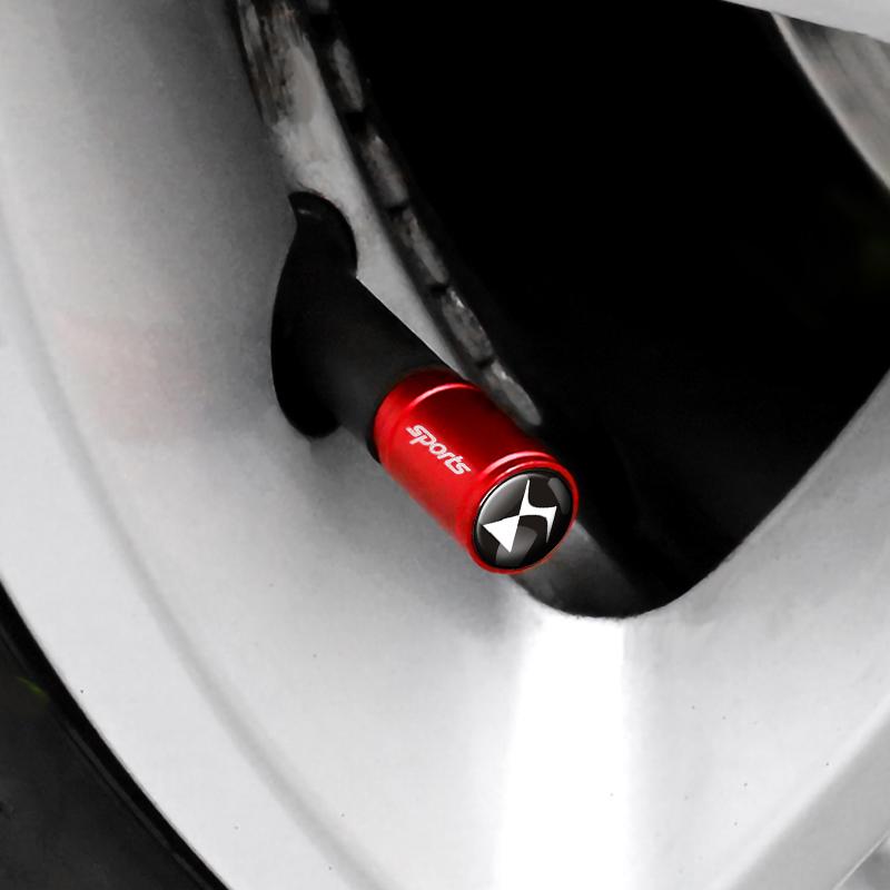 4Pcs Car Wheel Tire Valve Caps Tyre Stem Cover For Citroen C1 C2 Grand C4 Picasso C4L VTS C-ELYSEE DS C3-XR C5 C6