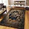 Animal drilling black panther Carpet Rug for Living Room Bedroom Home Sofa Decoration,Kids play Non-slip Floor Mat