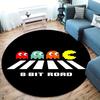Pac-Man Round Area Rug,Carpet Rug for Living Room Bedroom Sofa Playroom Decor,Non-slip Floor Mat