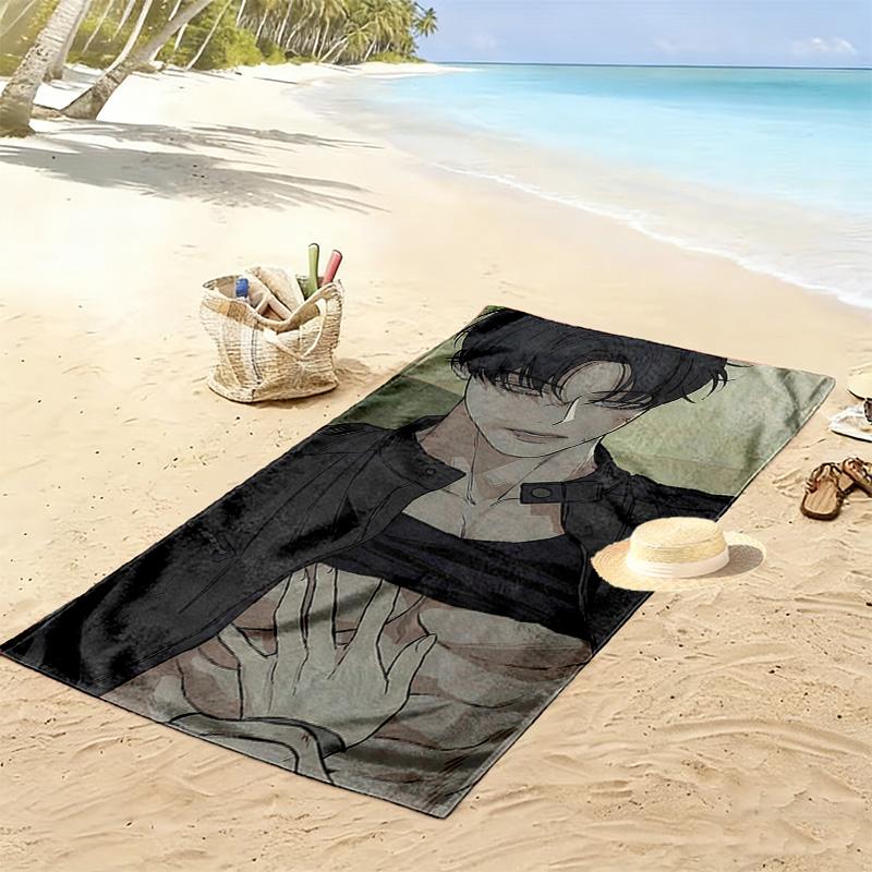 Tears On a Withered Flower Beom Tae Ha Print Beach Towel, Large Soft Quick Dry Towel for Beach Camping Swimming
