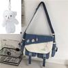 Torebki nylonowe torba na ramię o dużej pojemności torby Crossbody dla nastolatek dziewczyny mężczyźni torba Harajuku torby szkolne dla uczniów Sac