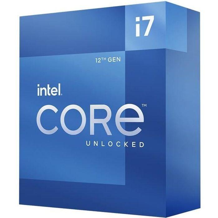 Processor - INTEL - Core i7-12700K - 12 Cores (8P+4E) - Socket LGA1700 - 600 Series Chipset - TDP 125W (BX8071512700K)