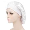 1pc Adjust Solid Satin Bonnet Hair Styling Cap Long Hair Care Women Night Sleep Hat Silk Head Wrap Shower Cap Hair Styling Tools