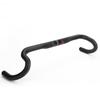 Gauche Carbon Fiber Drop Handlebars, 25° Flare, Internal Cable Routing for Road Bikes