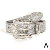 Women's Wide Waistband Shining PU Leather Strap For Western Belt For Girls Y2K Men Rhinestone F B7L6