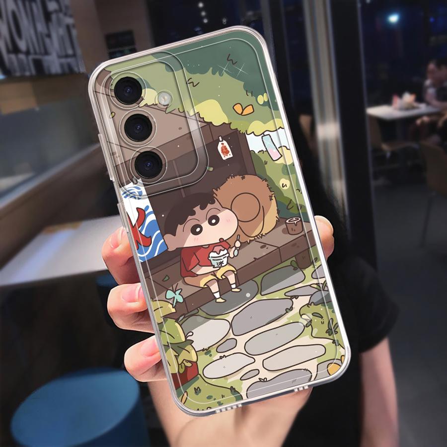 Cartoon Crayon Shinchan phone Case for Galaxy A31 A50 A50s A51 4G A71 4G A21s A12 A52s 5G A22 A32 A52 A72 4G 5G