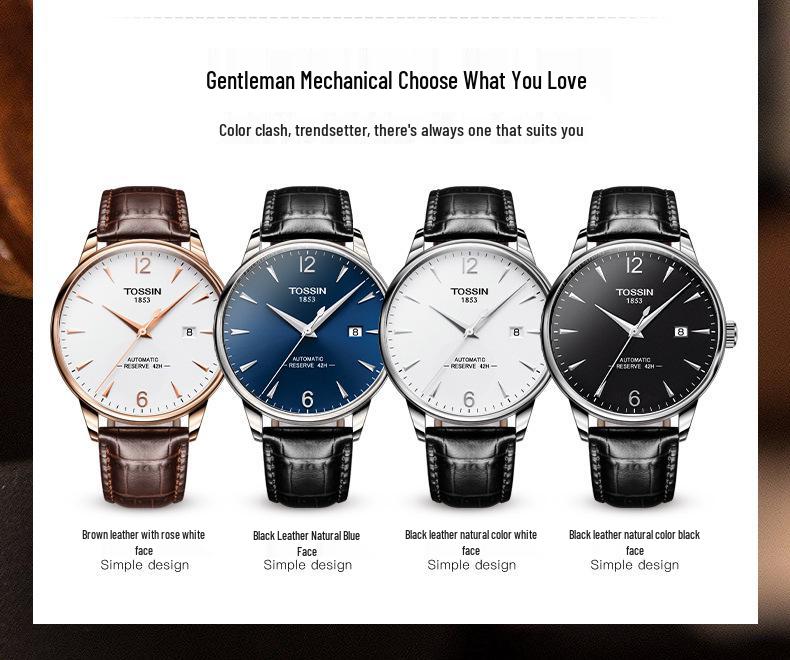 Tossin So Tian Junya Serie Herren-Automatik-Uhr - Nicht mechanisch