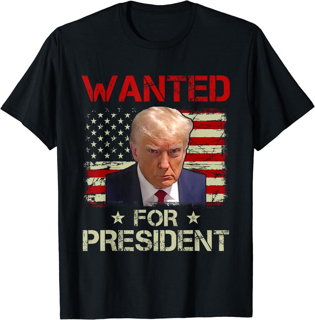Wanted Donald Trump For President 2024 USA Cool Gift Unisex T-Shirt