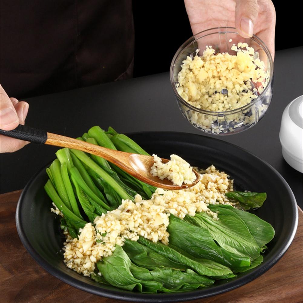 T02C!Mini USB Wireless Electric Garlic Masher Press Mincer Vegetable Chili Meat Grinder Food Chopper Kitchen Tools