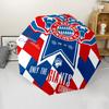 FC Bayern München Logo Print Automatic Umbrella, 8 Rib Iron Frame, Plastic Handle, Suitable for Outdoor Travel &Daily , Ideal Gift