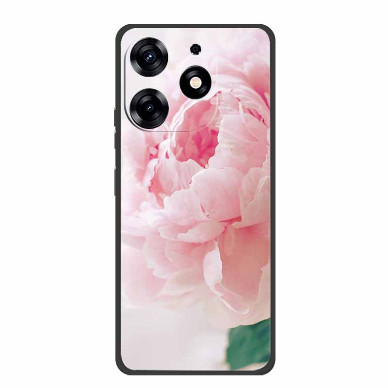 For Infinix Smart 8 Plus Case Luxury Soft Silicone TPU Phone Cases Cover For Infinix Smart8 Plus Protective Flower Painted Coque