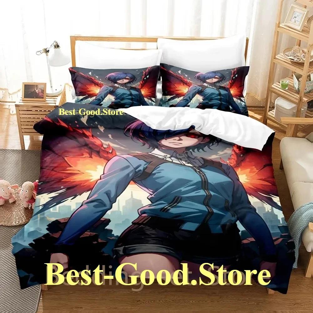 Tokyo Ghoul Touka Kirishima Beding Set Printed With Pilowcase Bed Soft Duvet Cover Soft Single Double Quen Super King-Sized Dimensionsd Dimensions