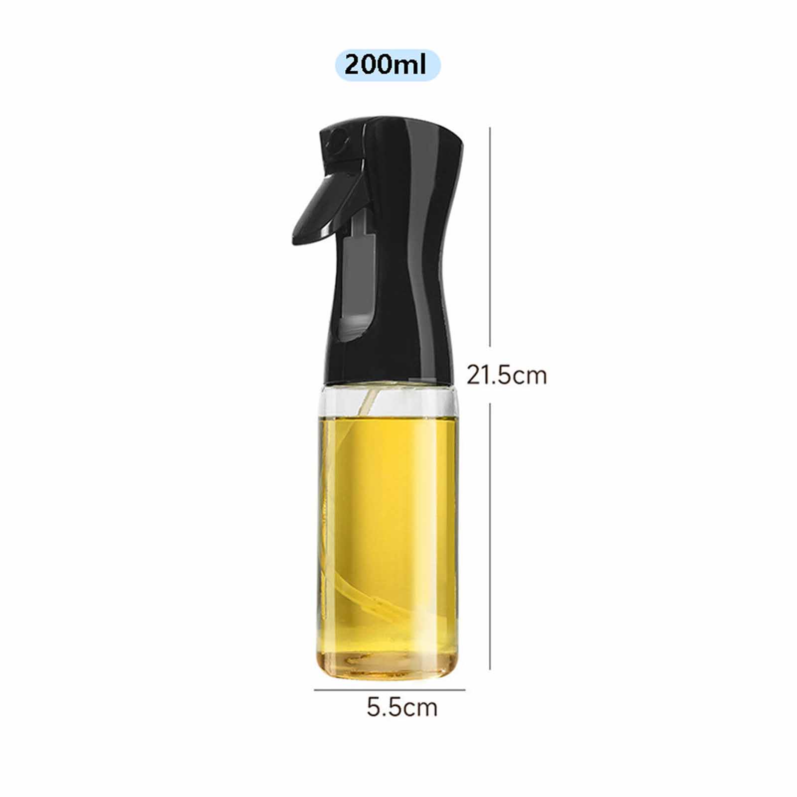 

Press-Type Oil Sprayer, Food-Grade Thickened Kitchen Oil Spray Bottle for Cooking, Baking, Salad, BBQ One Size