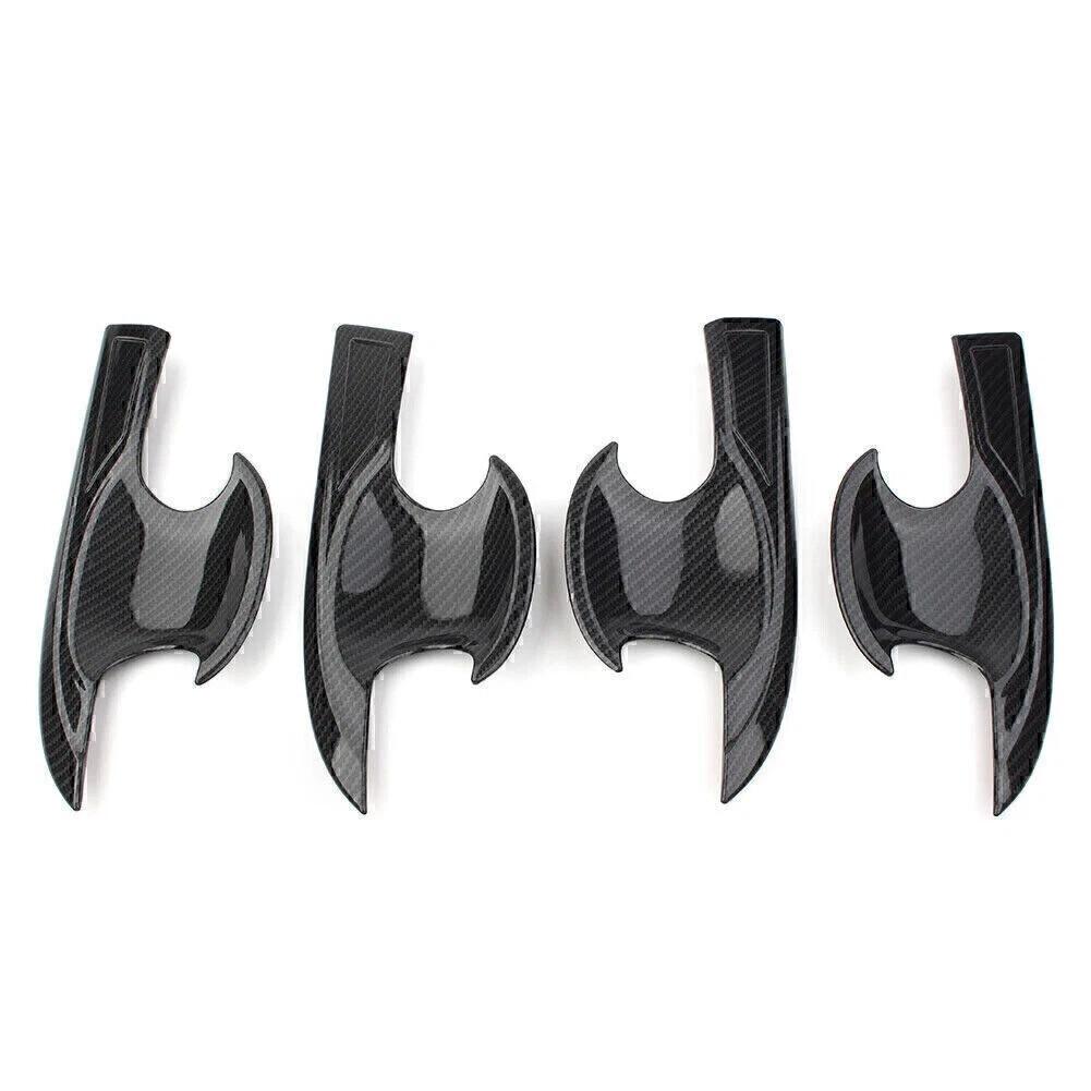 For Honda Civic 10th 2016-2021 Car Sticker ABS Exterior Door Handle Bowl Cover Trim Carbon Fiber Accessories Vehicle Decoration