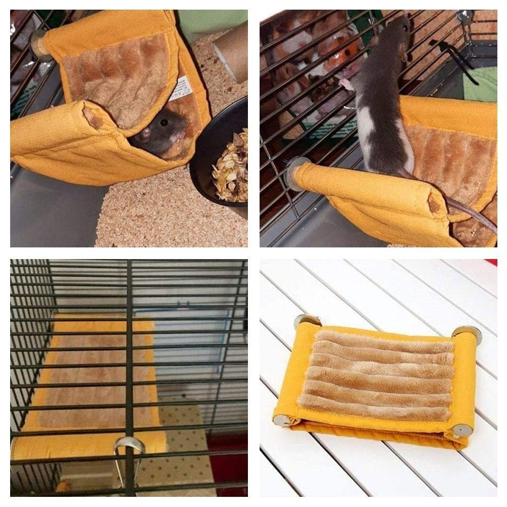 Warmer Pet Bird Parrot Cages Removable Warm Hammock Small Animal Bed Hamster Nest  Winter