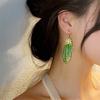Super fairy diamond-set resin wings fringed ear hooks light luxury high-end earrings fashionable exquisite earrings design sense niche