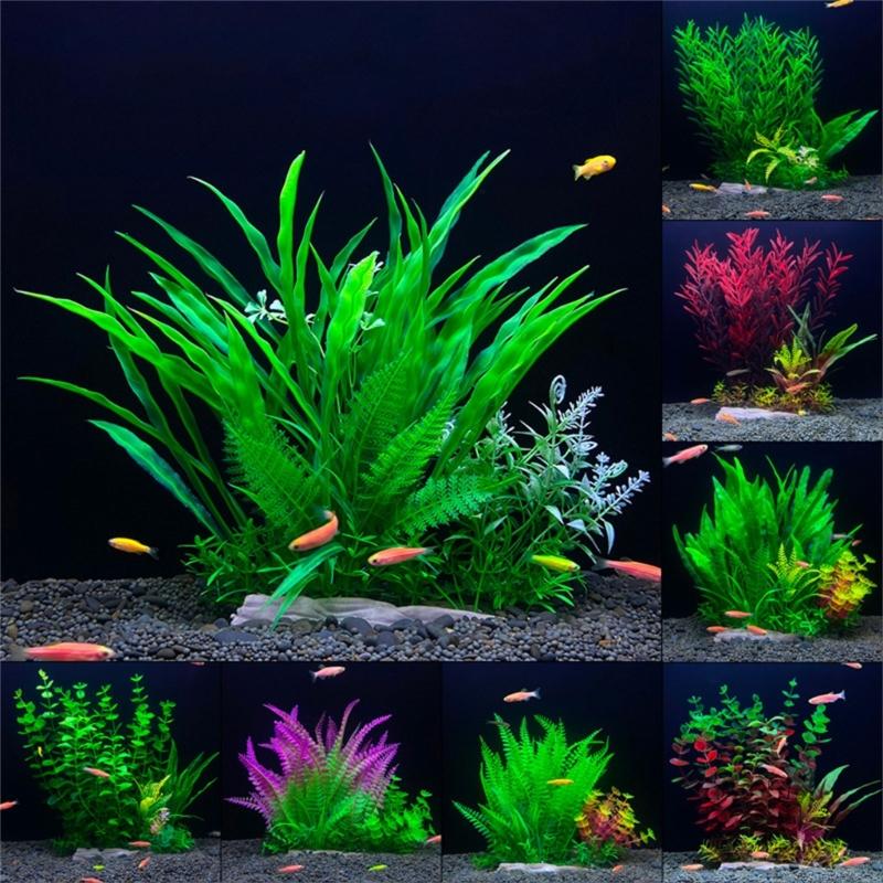 Aquariums Decoration Realistic Water Grass Simulation Water Plant for Various Fishtanks Landscapes Fish Shelter Hideouts