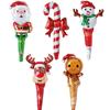 Merry Christmas Christmas Stick Air Balloons Snowman Elk New Year Balloon  Photo Props