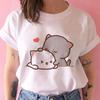 Peach Cat Peachcat Print Women T Shirt Girl Graphic Printed Fashion Harajuku 2023 Streewear Clothes Causal Female Y2K Tops Tee