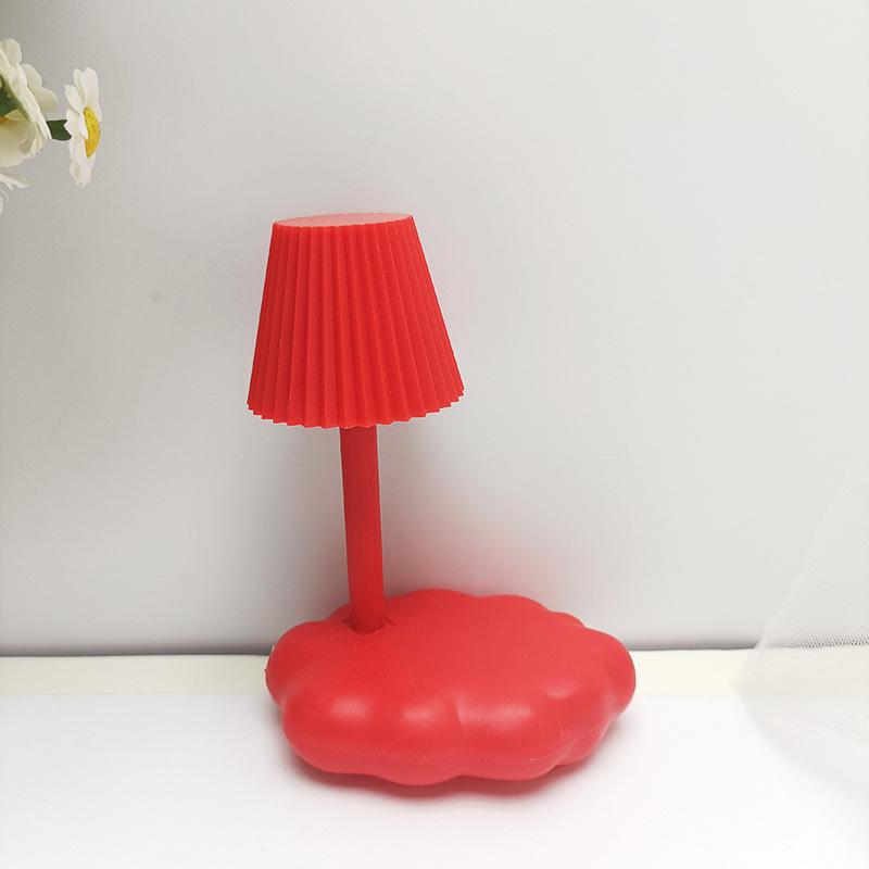 

Cloud Macaron Cute Gear Night Light Mushroom Shaped Button Cell Supply Power красный