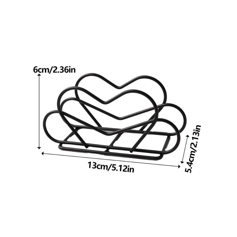 New Metal Napkin Holder Decorative Elegant Tabletop Tissue Rack Durable Napkin Organizer for Kitchen Dining Table