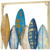 Metal Leaf Wall Hanging Decor | Nature-Inspired Leaf Design | Easy Installation (Set of 2 | Gold)