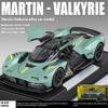 1/32 Scale Aston Martin Valkyrie AMR 001 Super Sports Car Alloy Diecast Metal Model Car Outdoor Collectibles Decoration Hobby Gift Boy