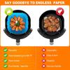 Air Fryer Silicone Liners Pot,Airfryer Basket Cooking Gadgets ,Reusable Baking Tray Non-stick Pizza Pan Oven Kitchen Accessories