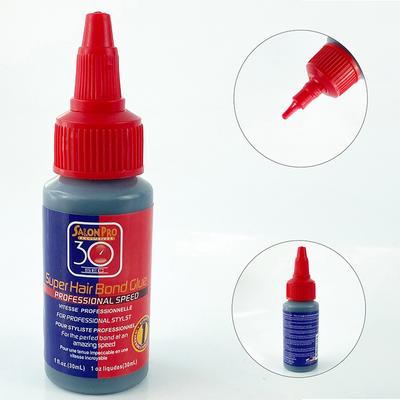 Colla impermeabile da 30 ml per parrucca, colla per parrucca frontale in pizzo/toupet/chiusura/estensione dei capelli e rimozione, colla adesiva super legante