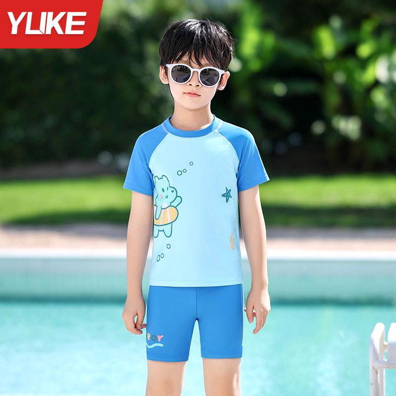 

2024 Детский слитный купальник с мультяшным принтом | Быстросохнущая купальная одежда для детей 3XL