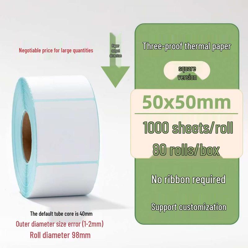 Samoprzylepne etykiety termiczne na kody kreskowe 100×150 mm - Trwałe i wodoodporne do logistyki