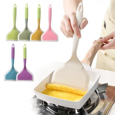 1Pc Silicone Frying Pan Spatula Non-stick Pan Special Spatula Thick Egg Pancake Spatula Baking Tools Kitchen Cooking Shovel