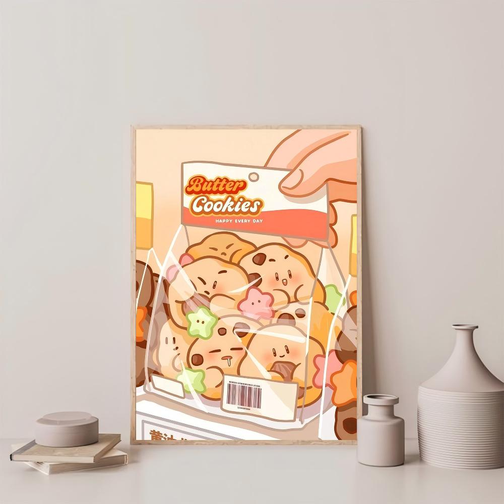 1pc Cute Food Convenience Store Illustration Poster HD Posters Home Room Bar Cafe Decor Art Wall Painting Picture