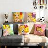 Romance Candy Candy Cushion Cover Cushion Cover Set 4Pcs 50x50 45x45 40x40 Pillowcase Decorative Sofa Home Decor