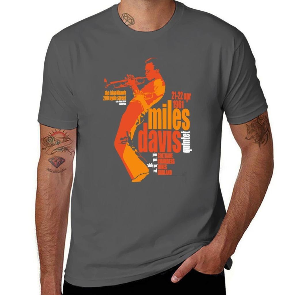 Miles Live Poster Tshirt Art Pattern Printed Casual Top Tshirt