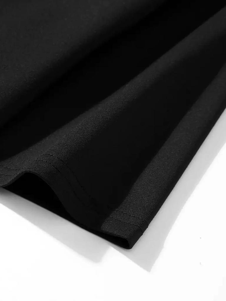 Rage Against The Machine Pánské černé grafické tričko Edgy potisk lebky s bandanou Ležérní volný střih Krátký rukáv Kulatý výstřih