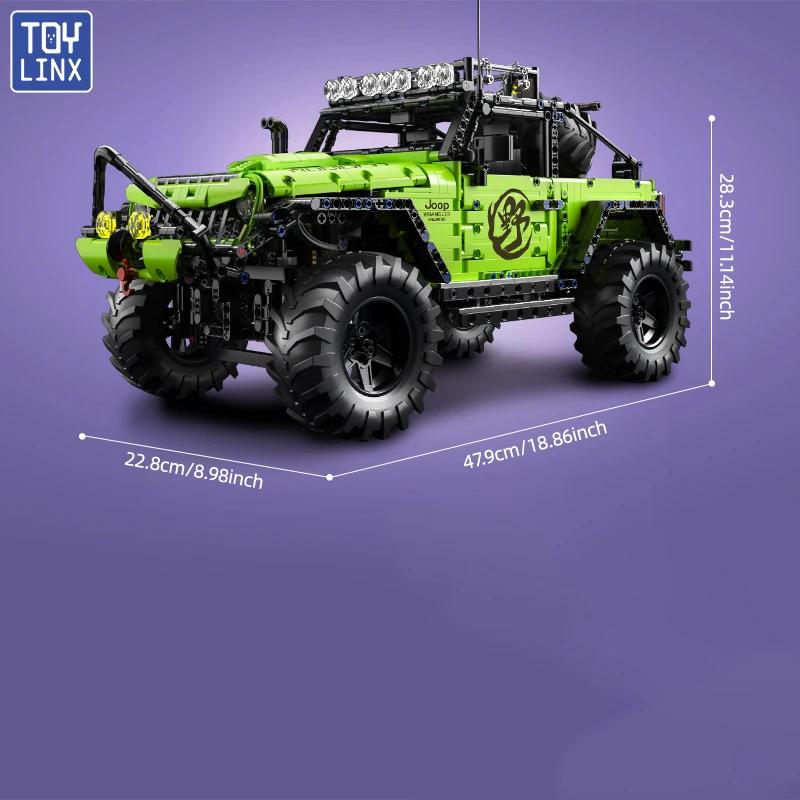 TOYLYNX DIY Moc Off-road Vehicle Building Blocks 1:8 Racing Car Model Toys Gift Children Adult Birthday Christmas Gifts Set