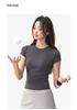 Korean Style Round Neck Short Sleeve Yoga Top - Skin-Friendly & Versatile for Spring/Summer