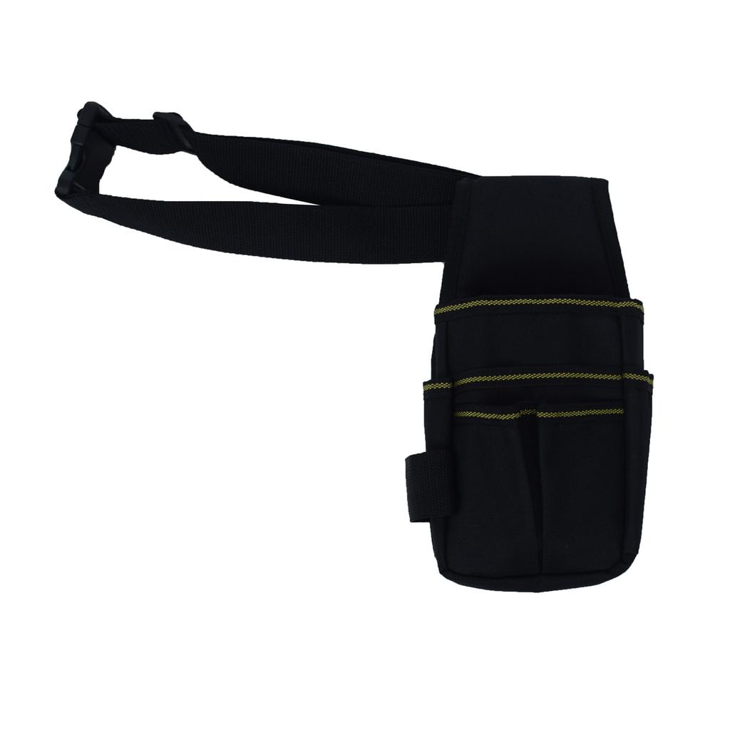Tool Belt Pouch 600D Oxford Fabric with Waist Strap Multipurpose Repair Tool Organizer Bag 25.5 x 12.5 x 3cm