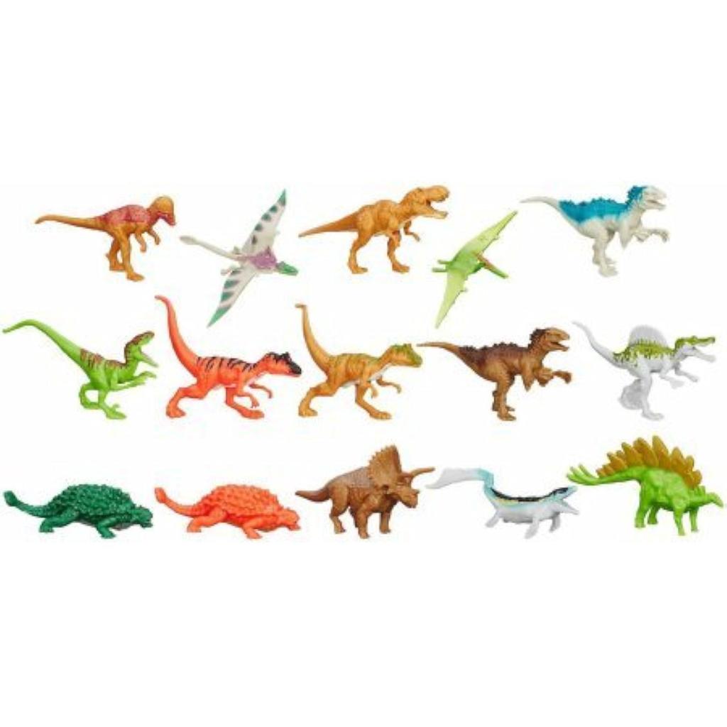 Jurassic World 2015 Movie Bag of 15 Dinos Mini Figures Including Exclusive Indominus Rex - - 3"
