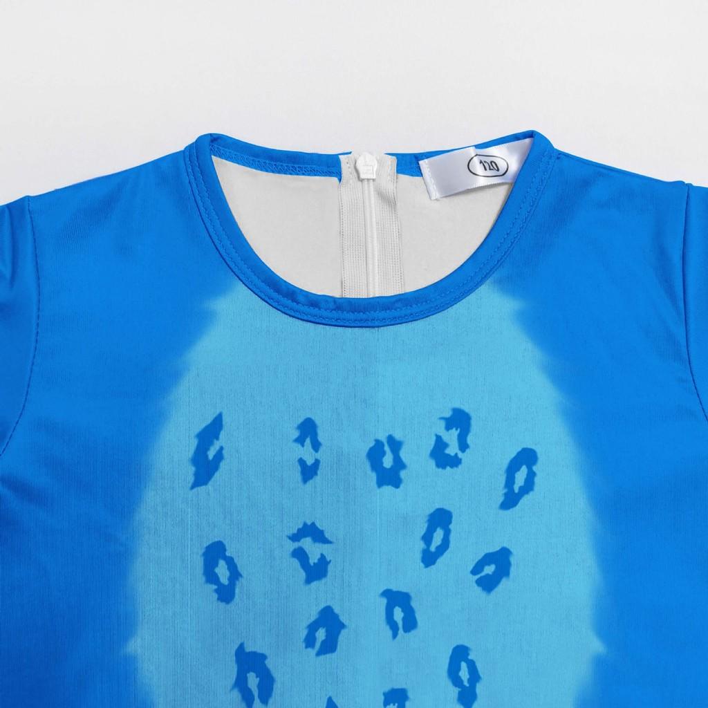 Barn Gutter Jenter Anime Tegneserie Tiger Dyr Trykt Jumpsuit Hansker Maske Sett Halloween Cosplay Kostymer