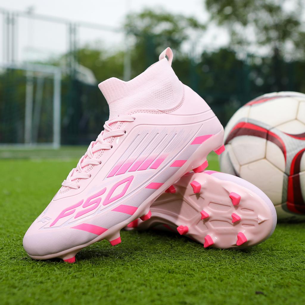 New Men Football Boots TF/FG Boys Professional Ankle Match Sports Shoes Non-Slip Soccer Shoes Unisex Comfortable Sneakers